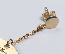 Load image into Gallery viewer, The Lebanese Coin earrings - Cedar Coin &amp; Circular 2.5 Piastres