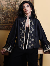 Load image into Gallery viewer, HOROUF Black Short Jacket