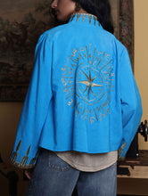 Load image into Gallery viewer, HOROUF Turquoise Short Jacket